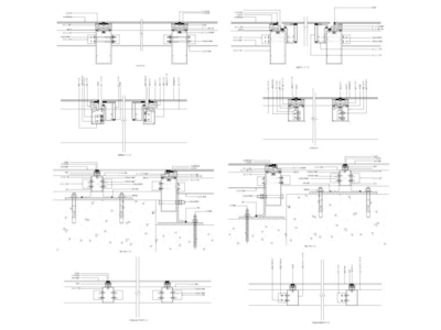 80套鋁板幕墻,鋁方管節(jié)點(diǎn)大樣詳圖